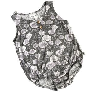 Jax and Lennon Bamboo Bubble Romper - Gray Purple - 18-24M